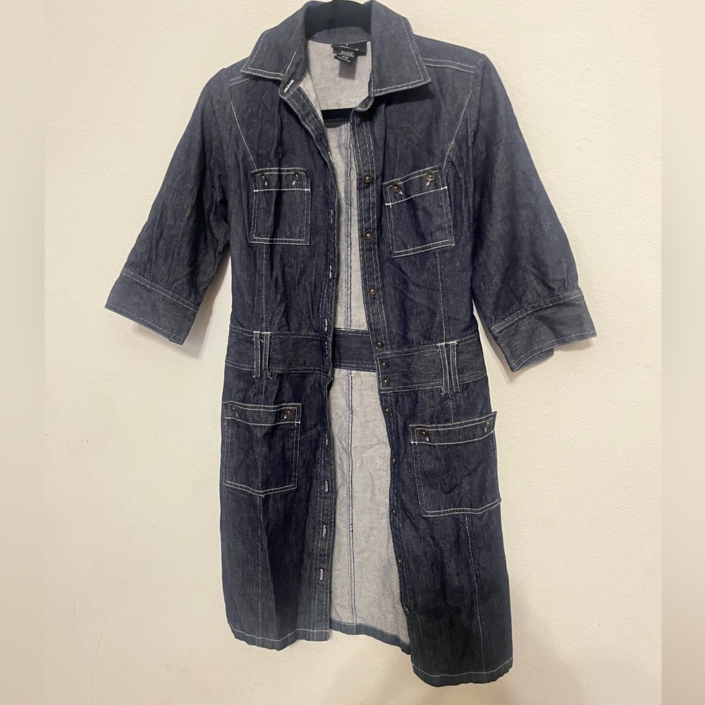 EXPRESS denim button up shirt dress Sz. 1/2 NWOT